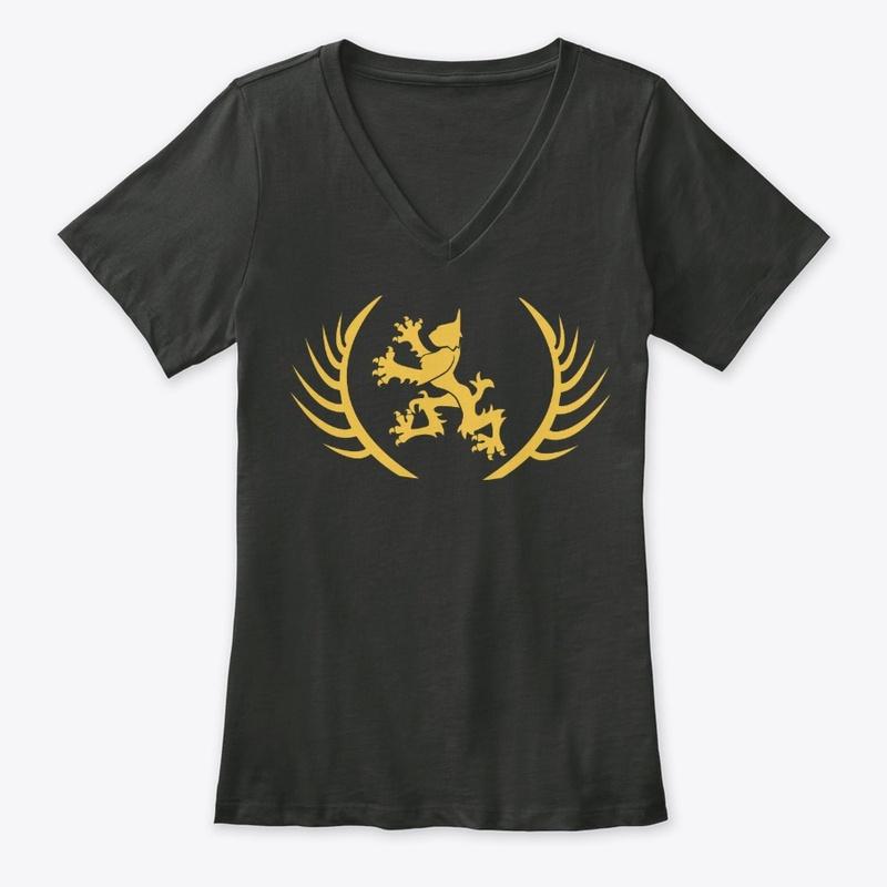 Womens Premium V-Neck Mod Logo